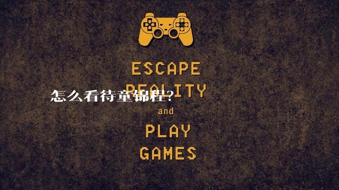 怎么看待童锦程？